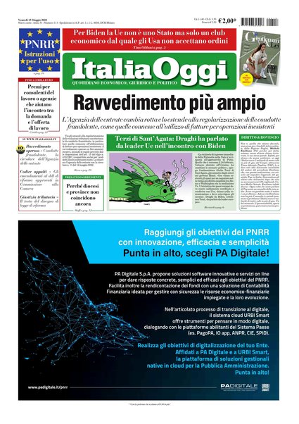 Italia oggi : quotidiano di economia finanza e politica